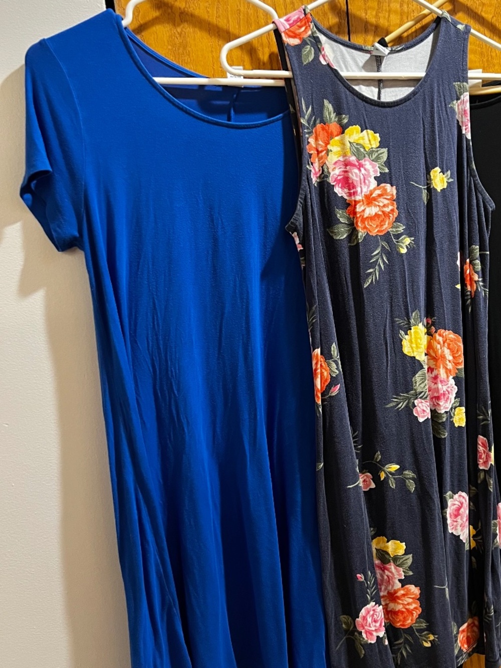 Old Navy Set of 2 Swing Dress Bundle Medium Blue Floral